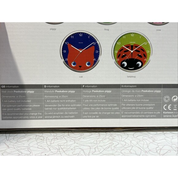 Karlsson Analog Modern Wall Clocks for sale | eBay Karlsson Pig Clock NIB Retired, No Longer Available HTF! NEW!